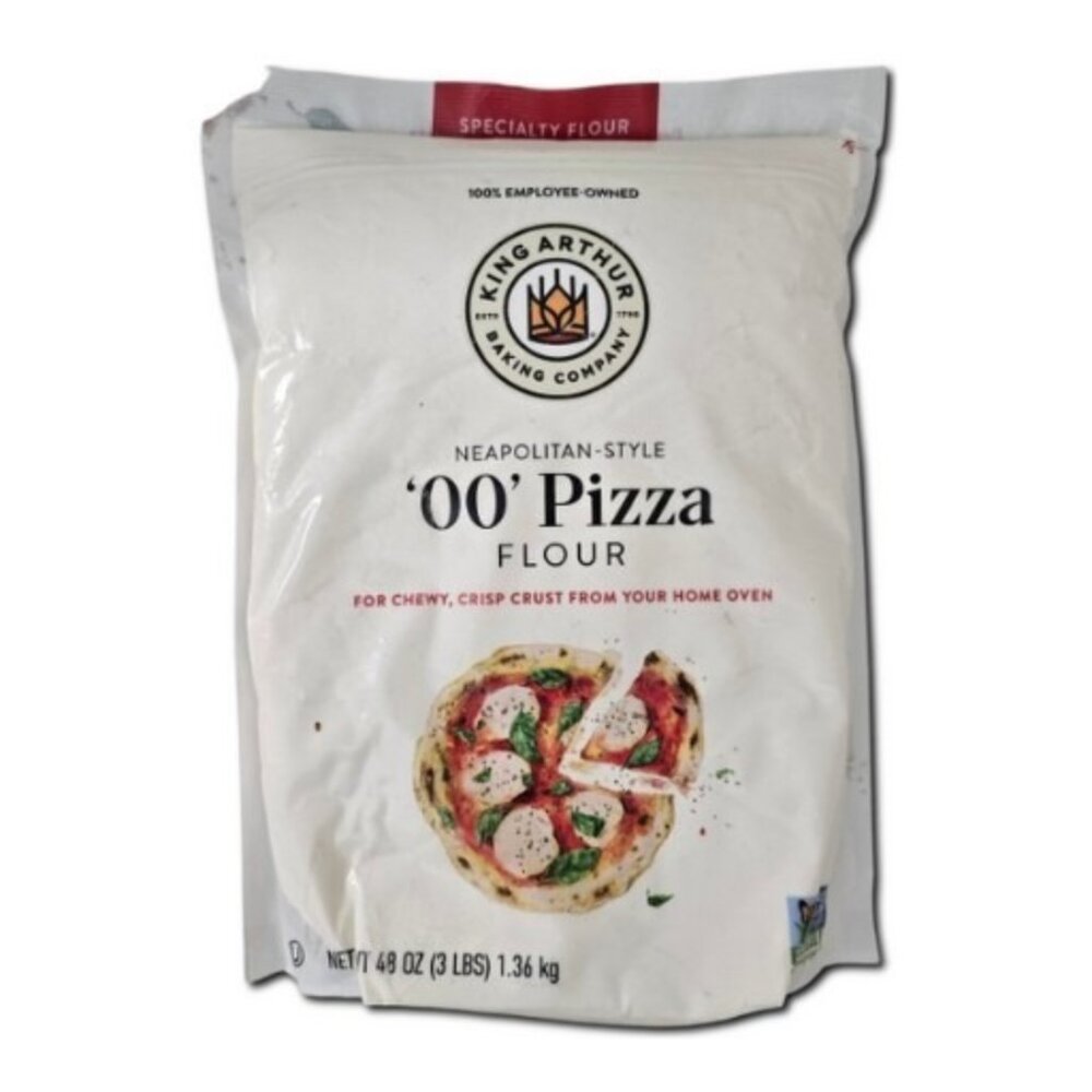 King Arthur 00 Pizza Flour Premium Non-GMO 3 lbs Perfect Neapolitan Crust